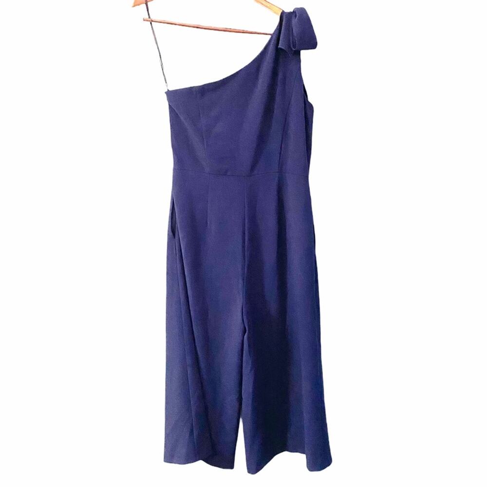 NWT Julia Jordan Navy One Shoulder Jumpsuit 12 - Picture 6 of 12